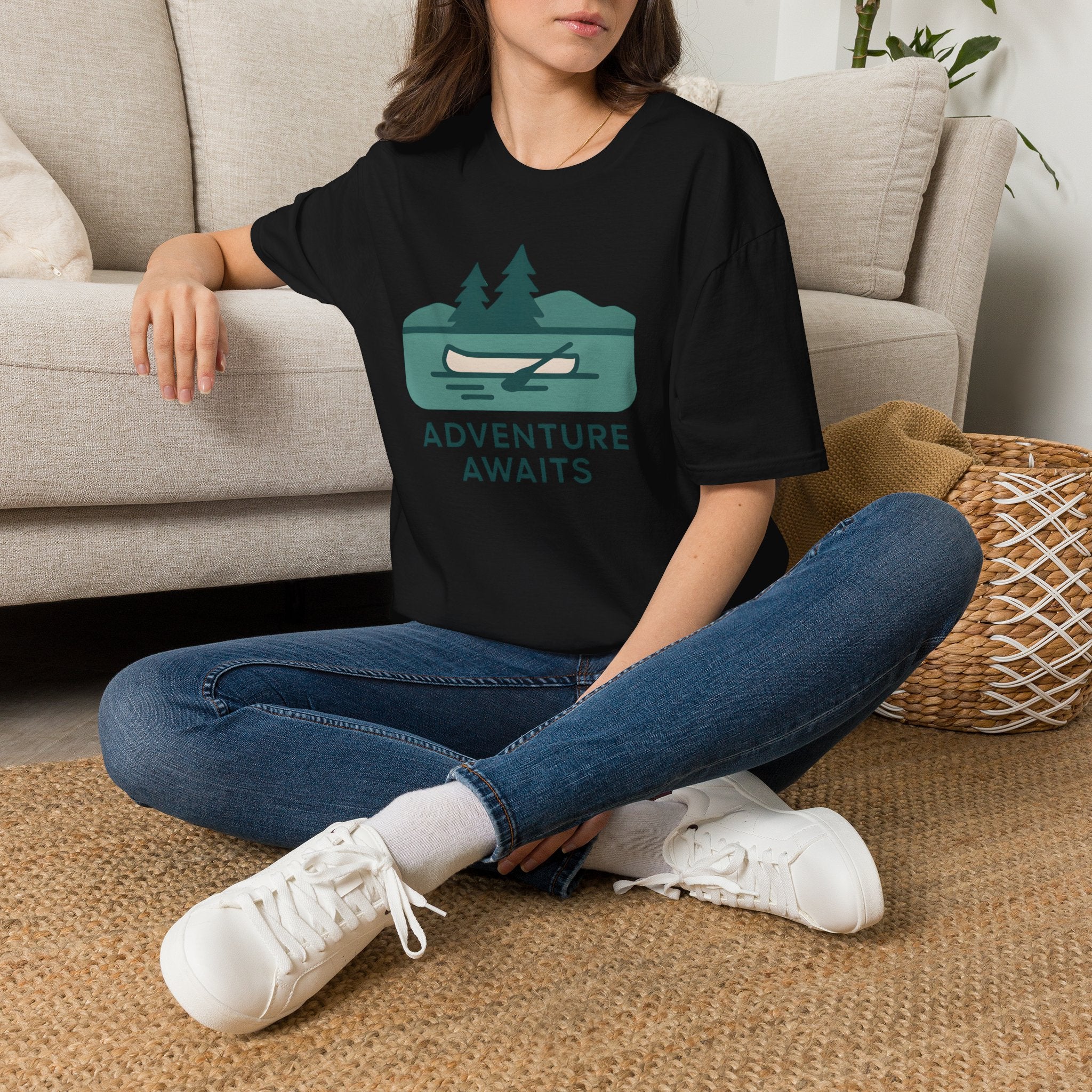 Adventure Awaits Canoe T-Shirt