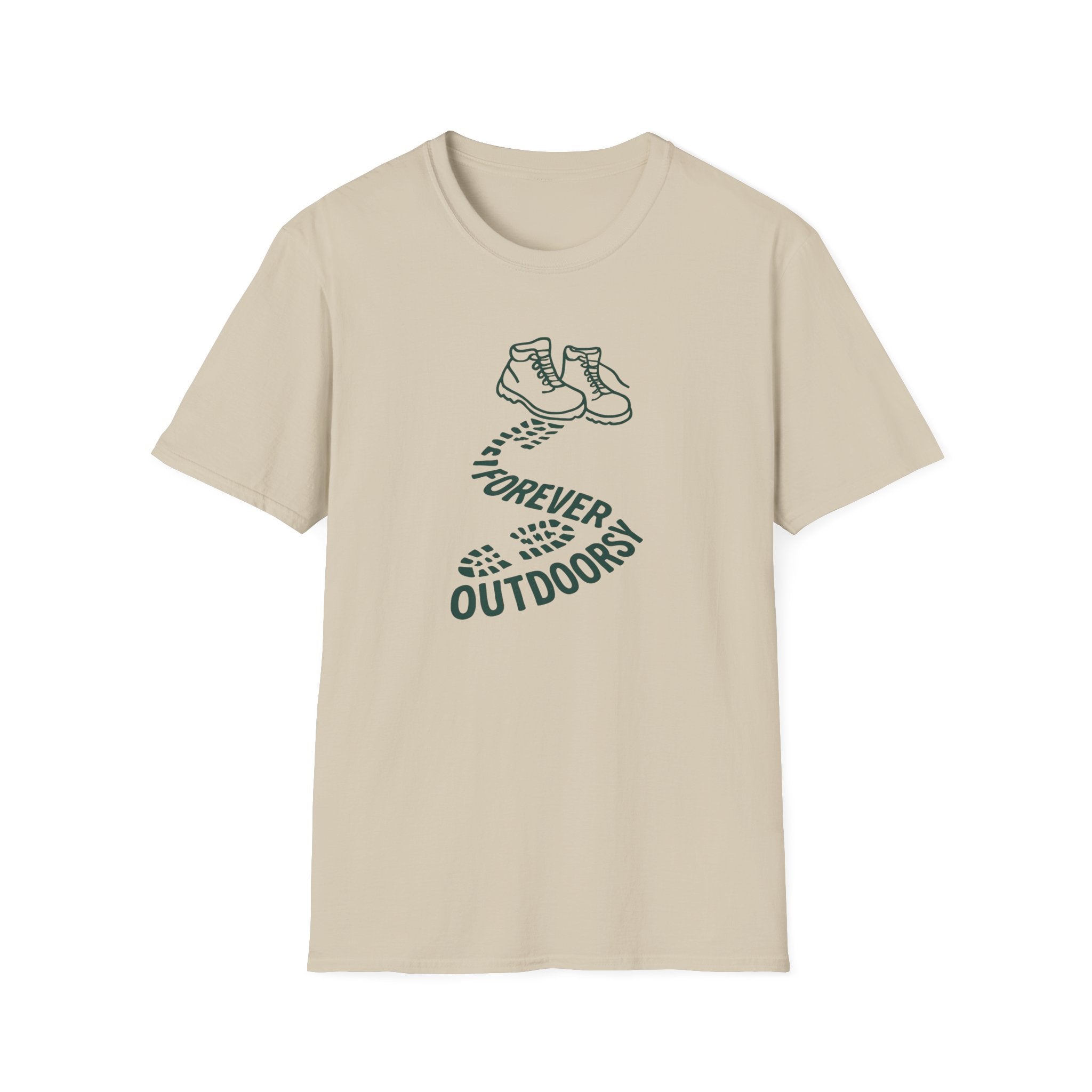 Forever Outdoors T-Shirt — Hiking Boots Graphic Tee