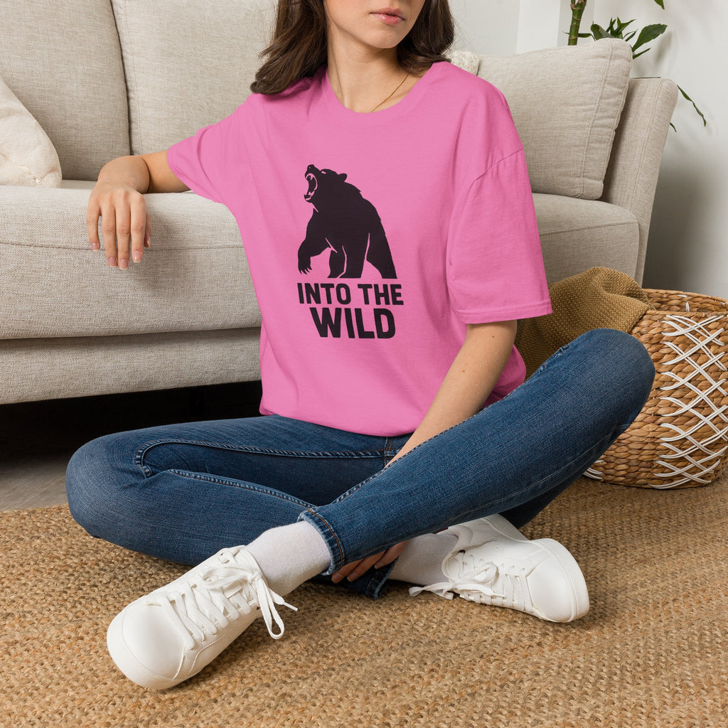 Into The Wild Bear T-Shirt — Outdoor Adventure Graphic Tee