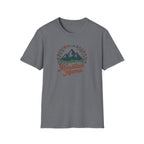 Mountain Mama T-Shirt — Floral Mountain Graphic Tee for Outdoor Moms
