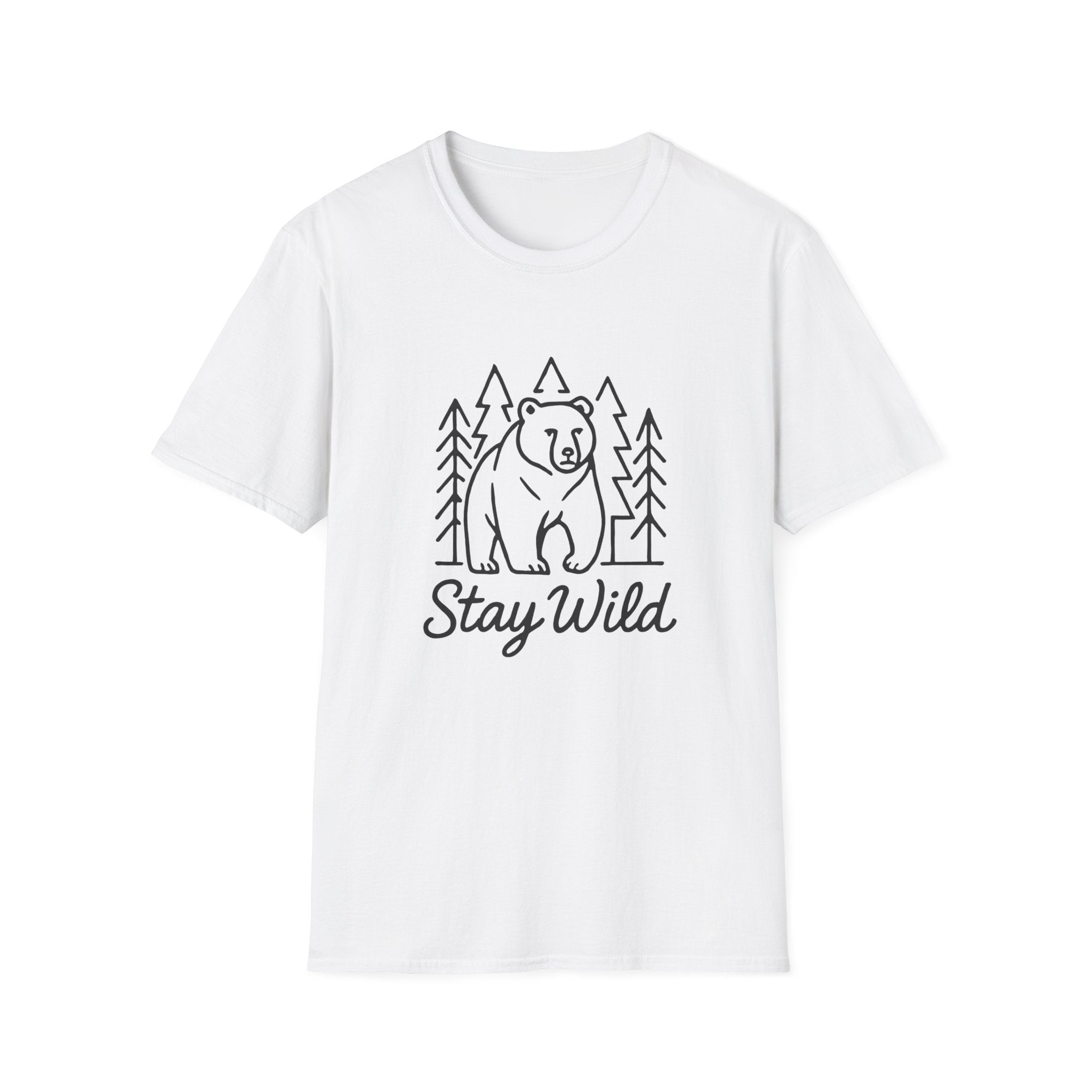 Bear Forest 'Stay Wild' T-Shirt — Adventure Outdoor Nature Tee