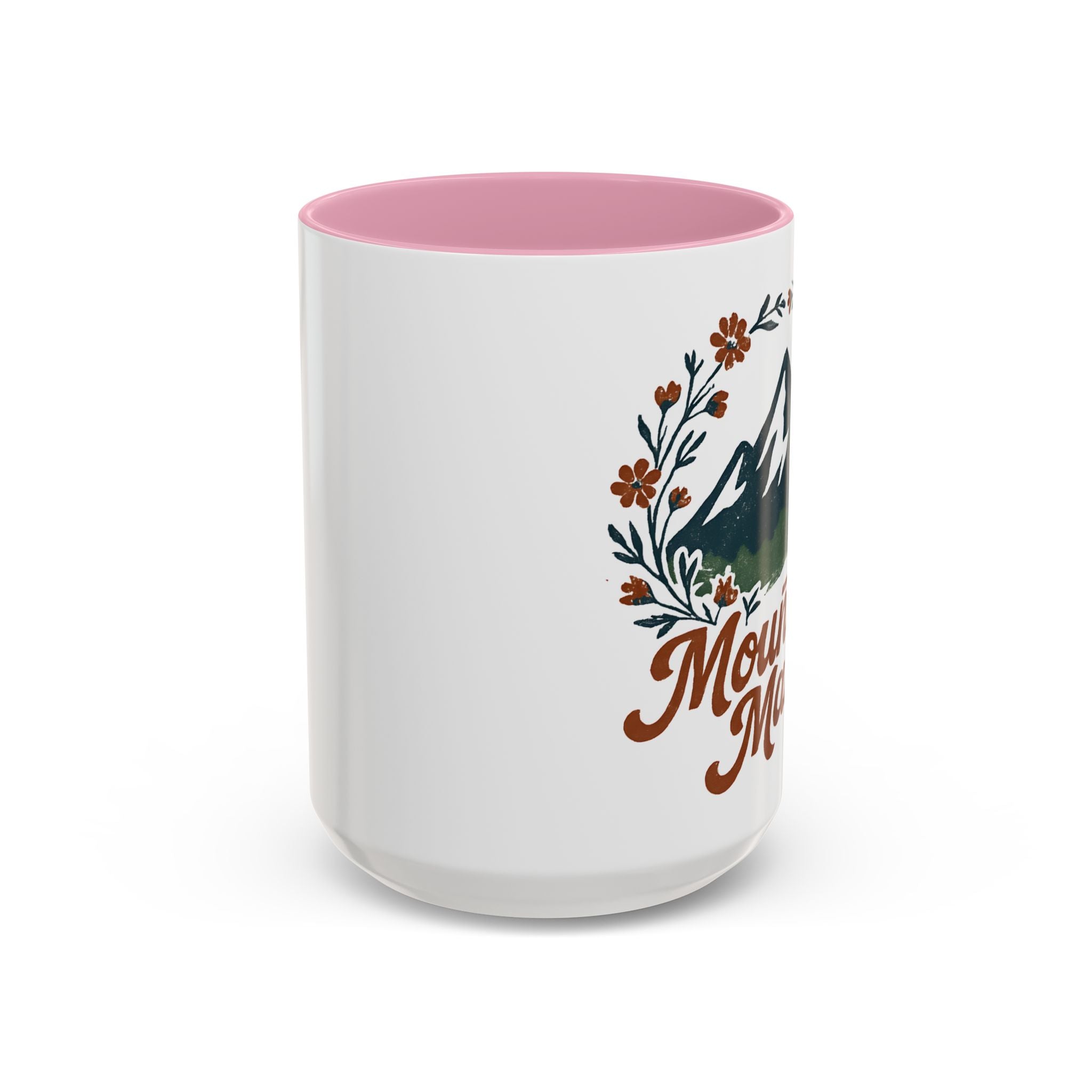 Mountain Mama Coffee Mug — 11oz & 15oz Floral Mountain Ceramic Mug