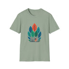 T-Shirt — Minimalist Colorful Leaf Forest Graphic