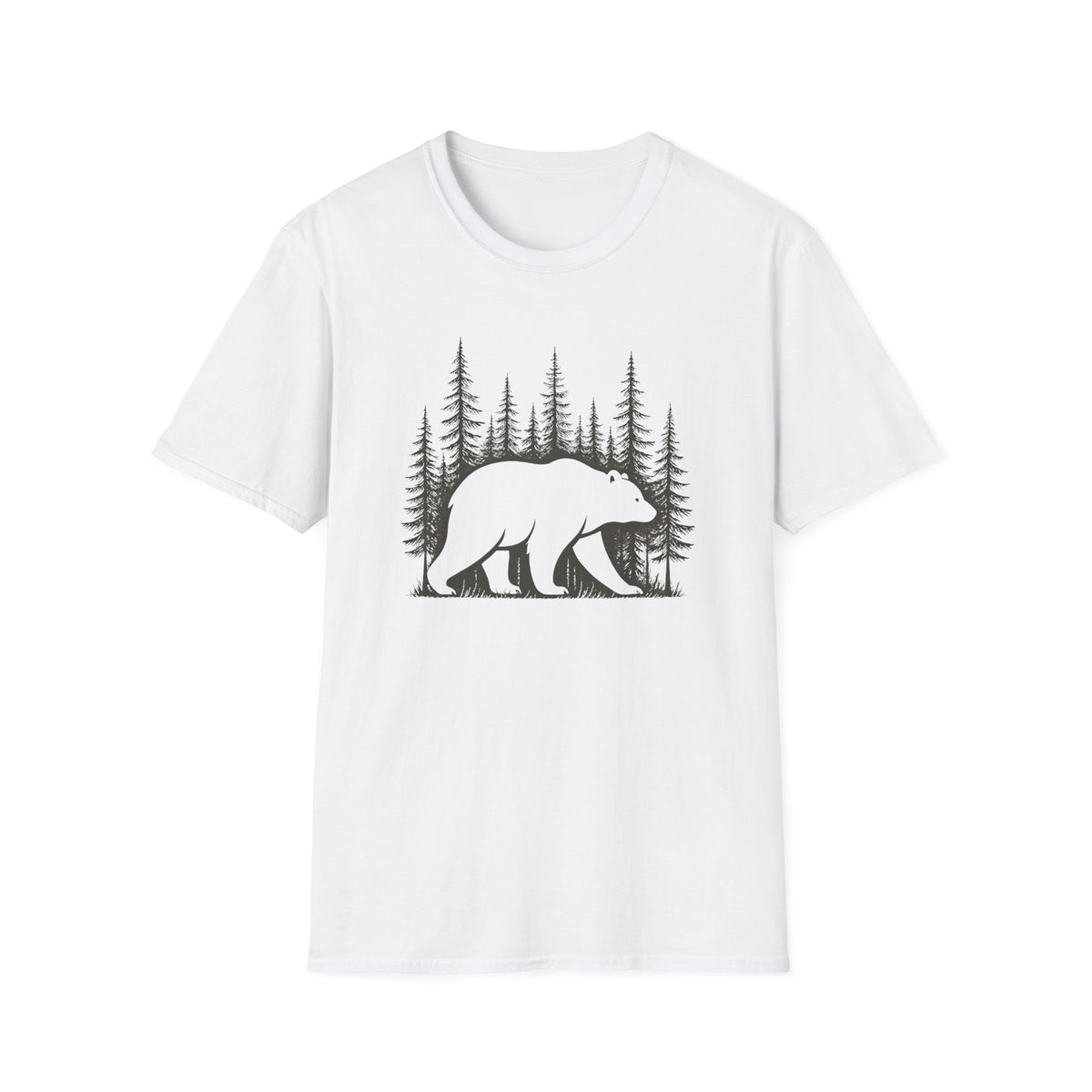 Bear Forest T-Shirt — Woodland Bear Graphic Tee