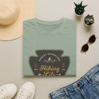 Hiking Life Graphic T-Shirt — Sunday Adventure Mountain Badge Tee