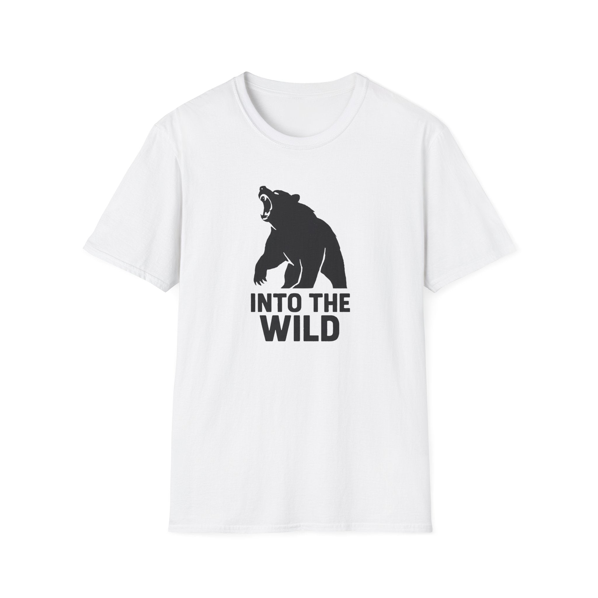 Into The Wild Bear T-Shirt — Outdoor Adventure Graphic Tee