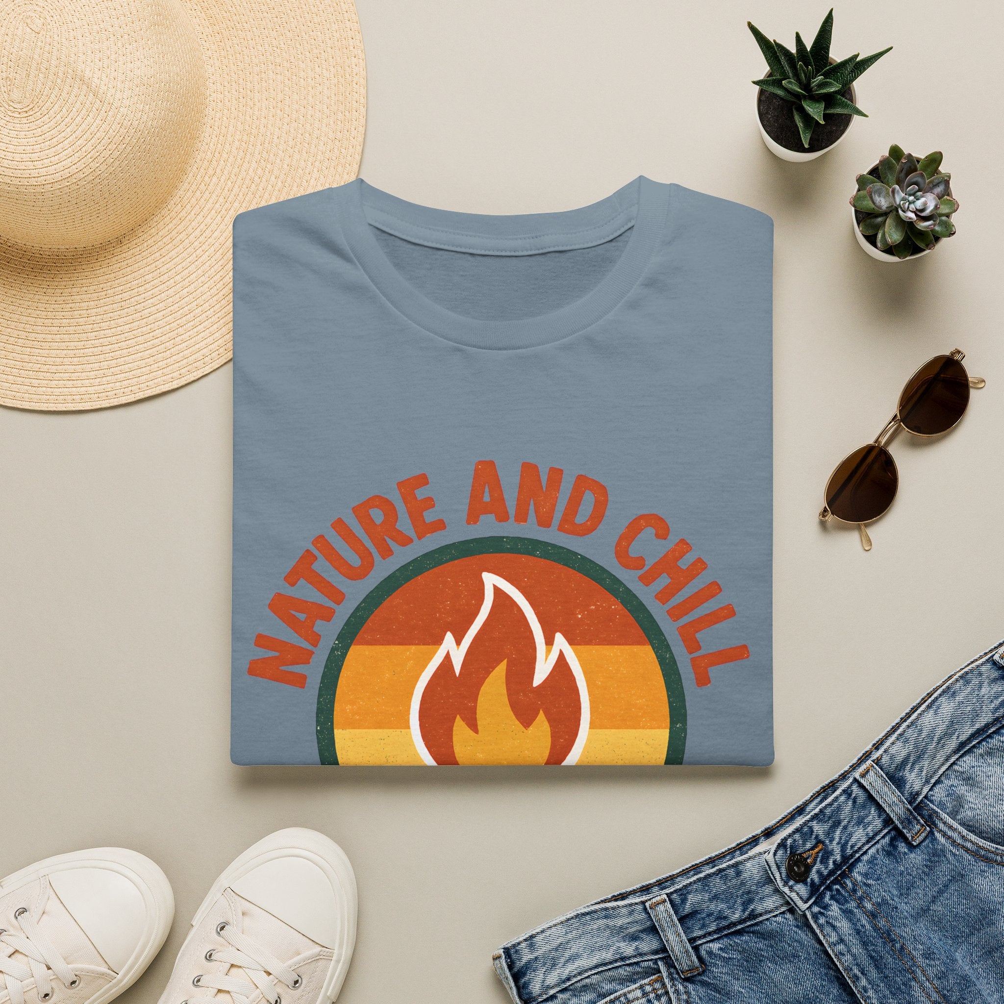 Nature and Chill Campfire T-Shirt