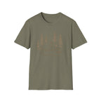 Camping Tent Graphic T-Shirt — Minimal Forest Campsite Tee