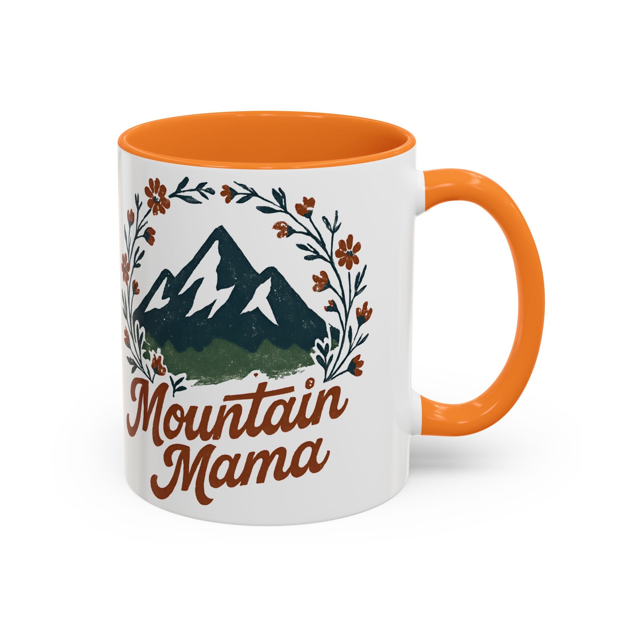 Mountain Mama Coffee Mug — 11oz & 15oz Floral Mountain Ceramic Mug