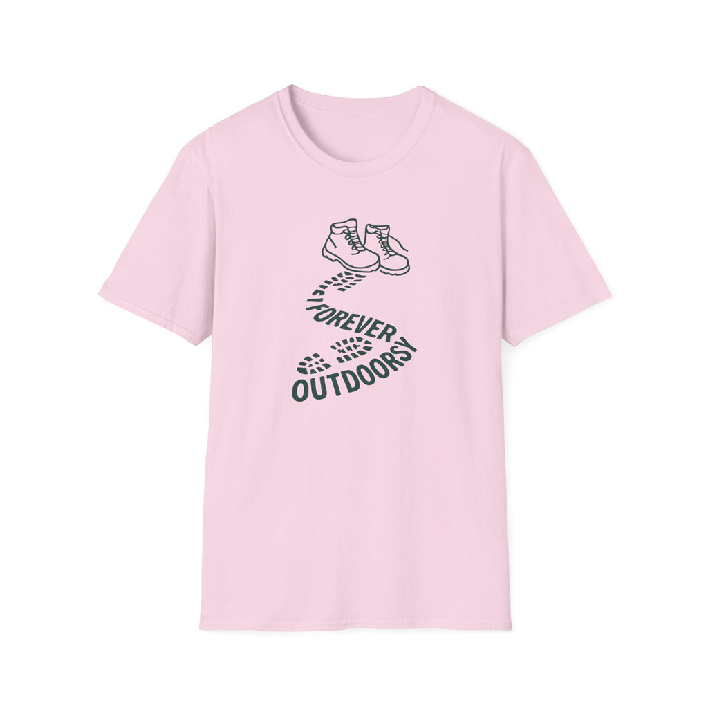 Forever Outdoors T-Shirt — Hiking Boots Graphic Tee