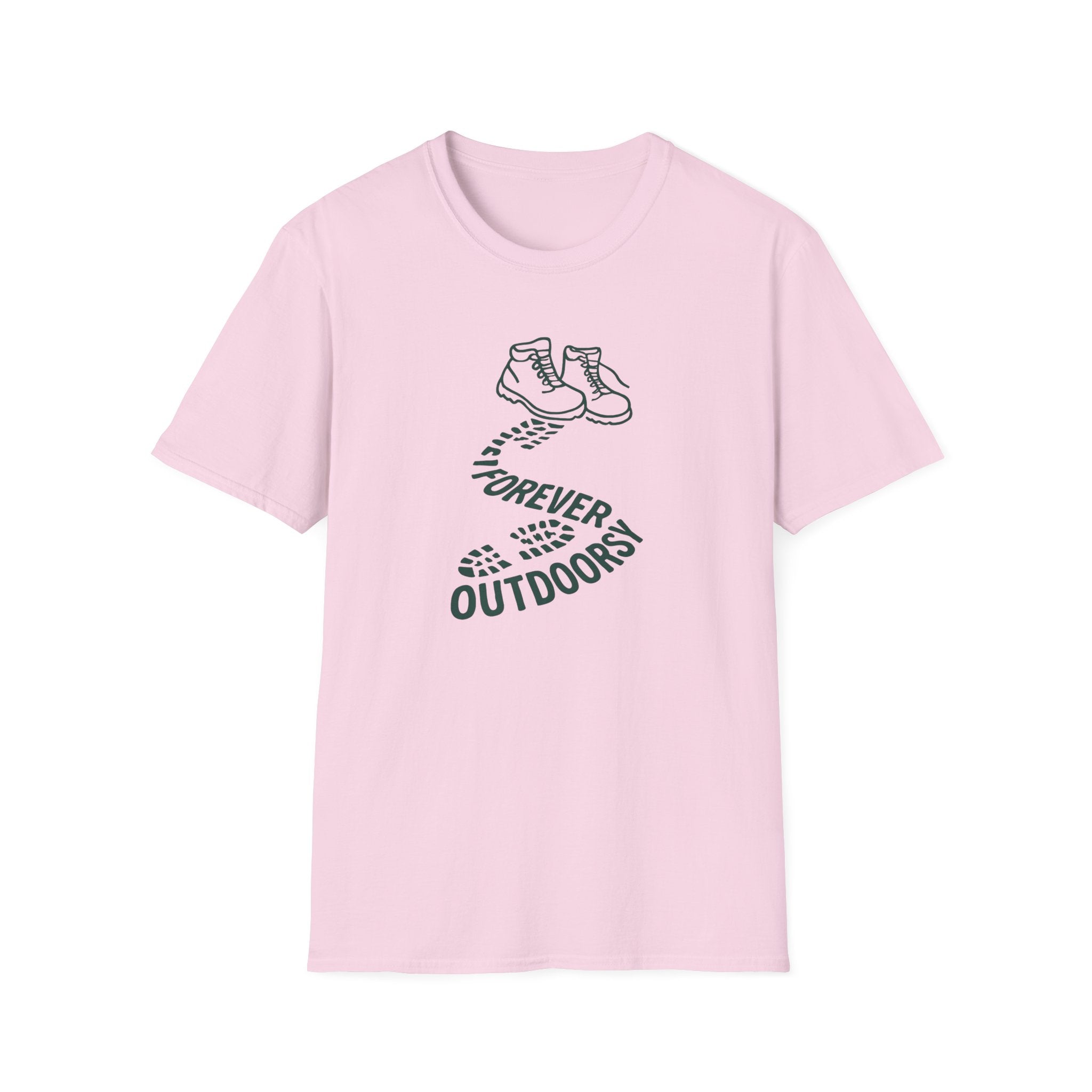 Forever Outdoors T-Shirt — Hiking Boots Graphic Tee
