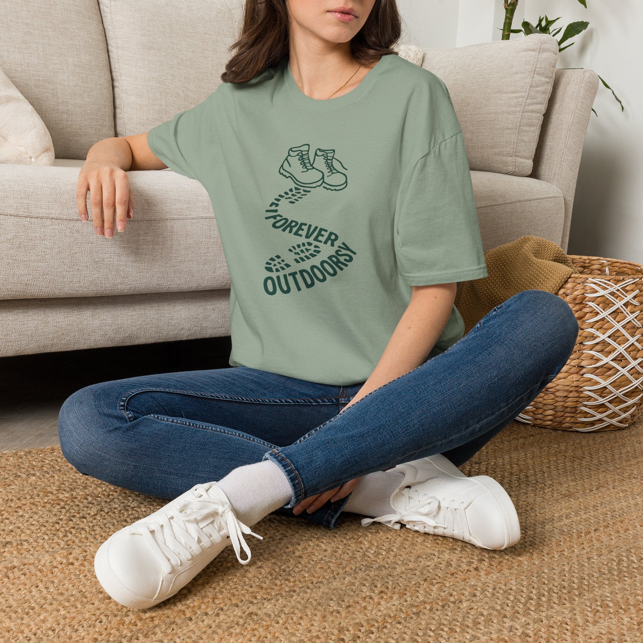 Forever Outdoors T-Shirt — Hiking Boots Graphic Tee