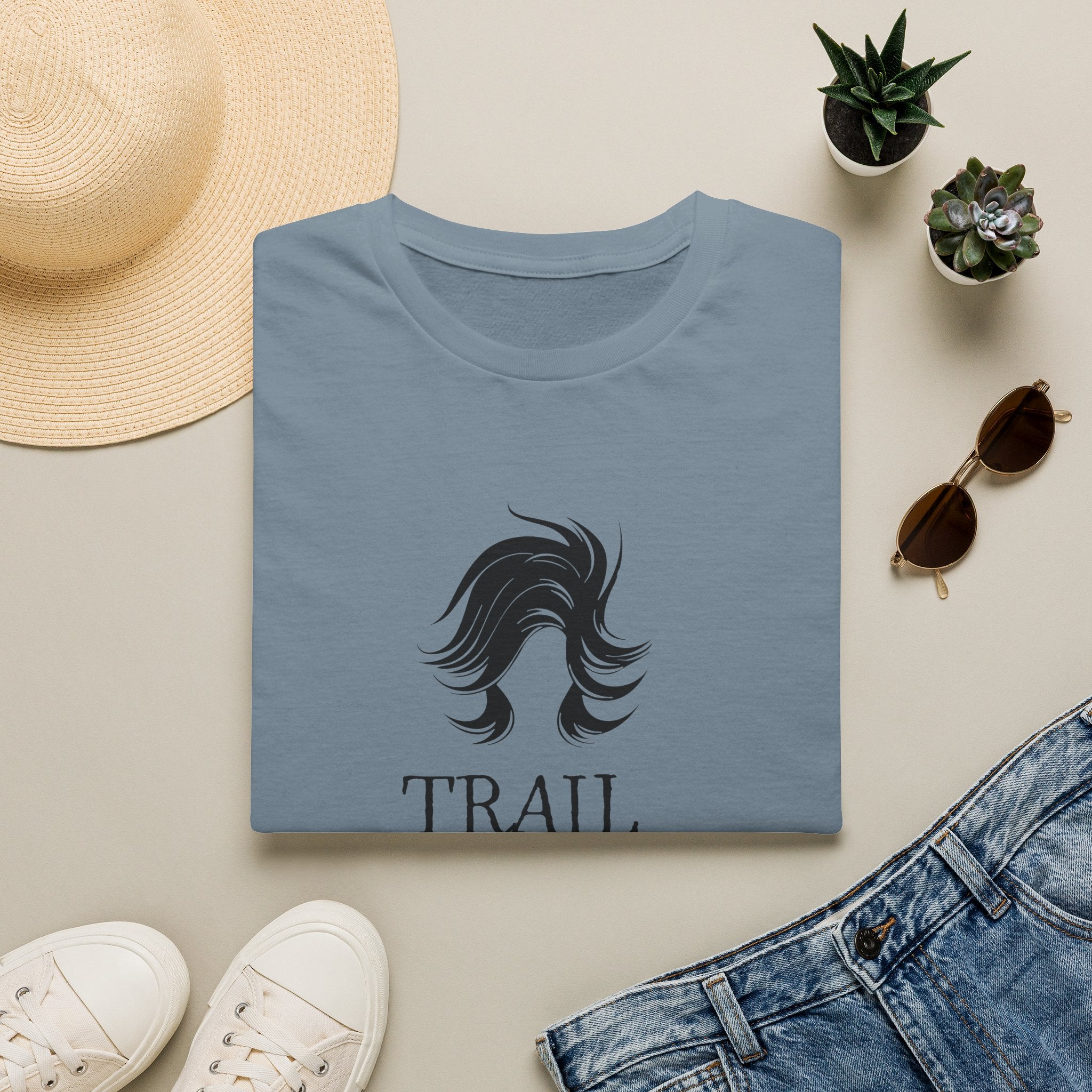 Trail Hair Don't Care T-Shirt — Casual Outdoor Hiking Tee