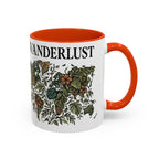 Wanderlust Floral Travel Mug — 11oz/15oz Ceramic Coffee Cup