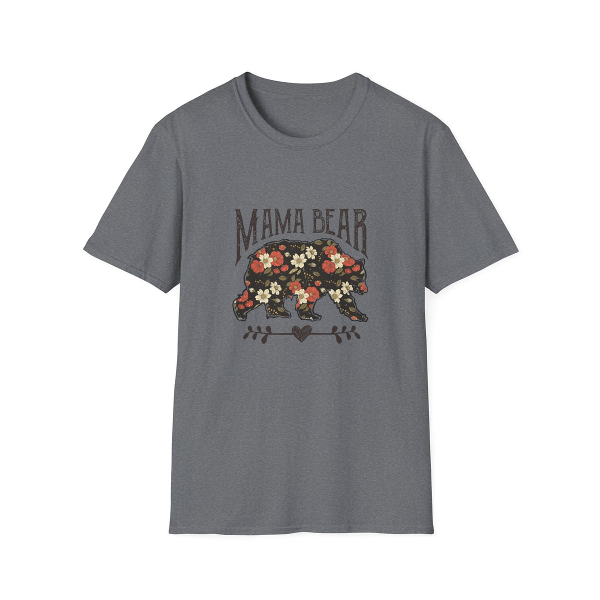 Mama Bear Floral T-Shirt — Vintage Floral Mom Tee