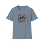 Mountain Mama T-Shirt — Floral Mountain Graphic Tee for Outdoor Moms