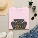 Hiking Life Graphic T-Shirt — Sunday Adventure Mountain Badge Tee