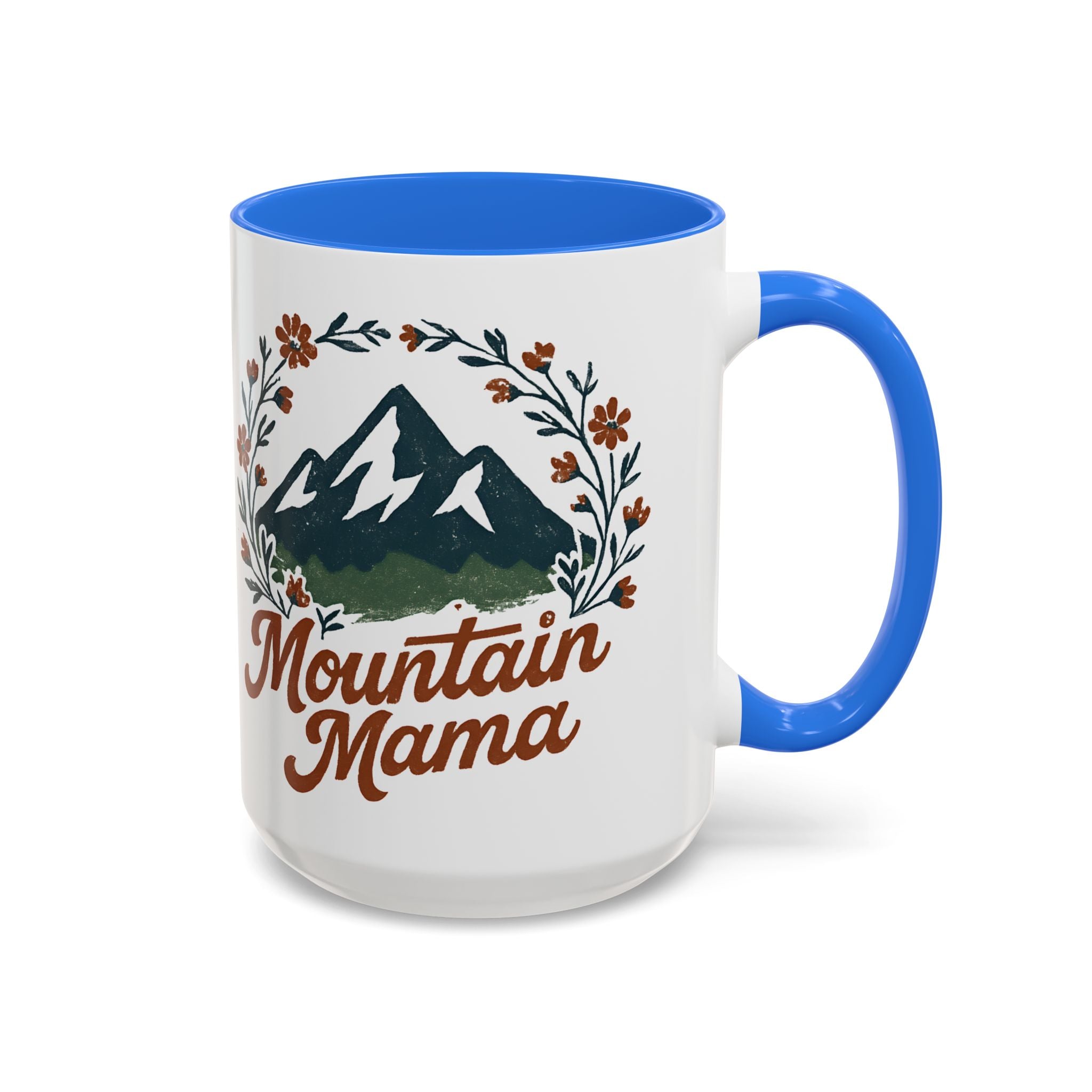 Mountain Mama Coffee Mug — 11oz & 15oz Floral Mountain Ceramic Mug