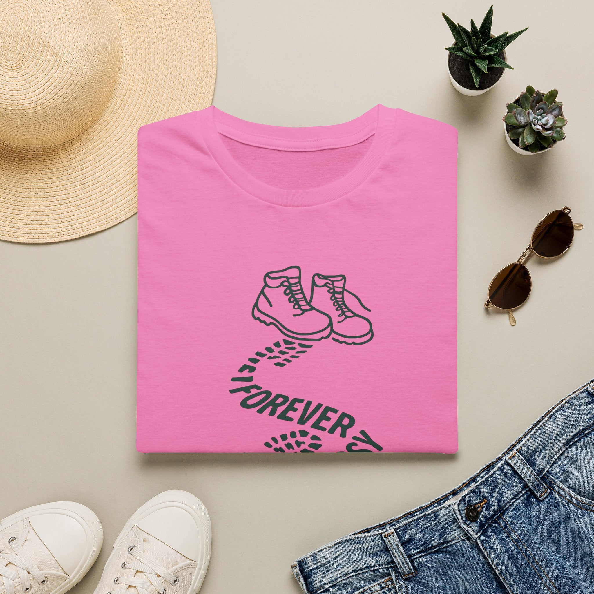 Forever Outdoors T-Shirt — Hiking Boots Graphic Tee