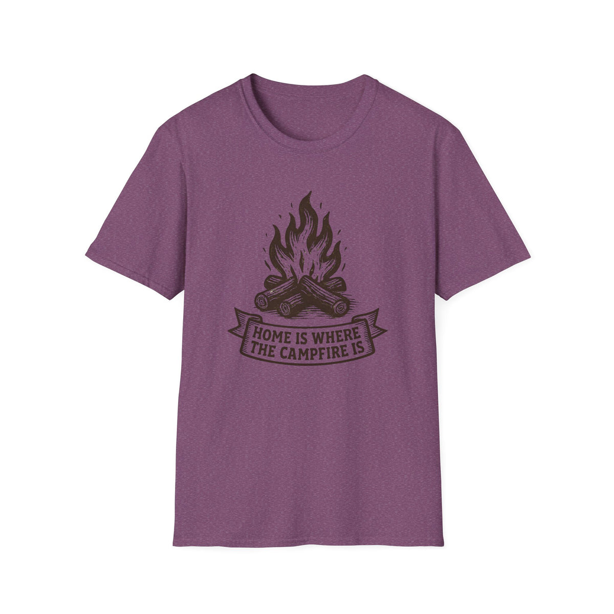 Campfire T-Shirt — "Home Is Where The Campfire Is" Graphic Tee