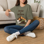 Rise & Roam Mountain T-Shirt — Adventure Graphic Tee for Hikers & Travelers
