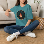 Campfire Night T-Shirt — Cozy Wilderness Bonfire Graphic Tee