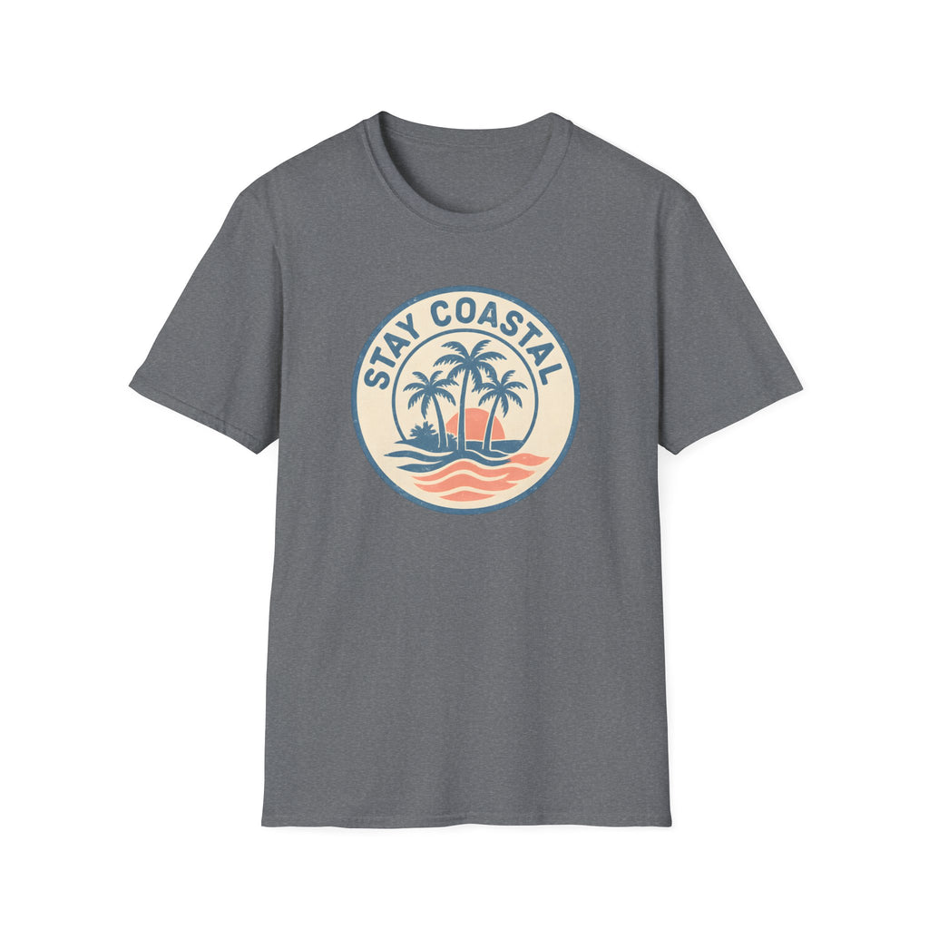 Stay Coastal T-Shirt — Vintage Palm Beach Sunset Tee