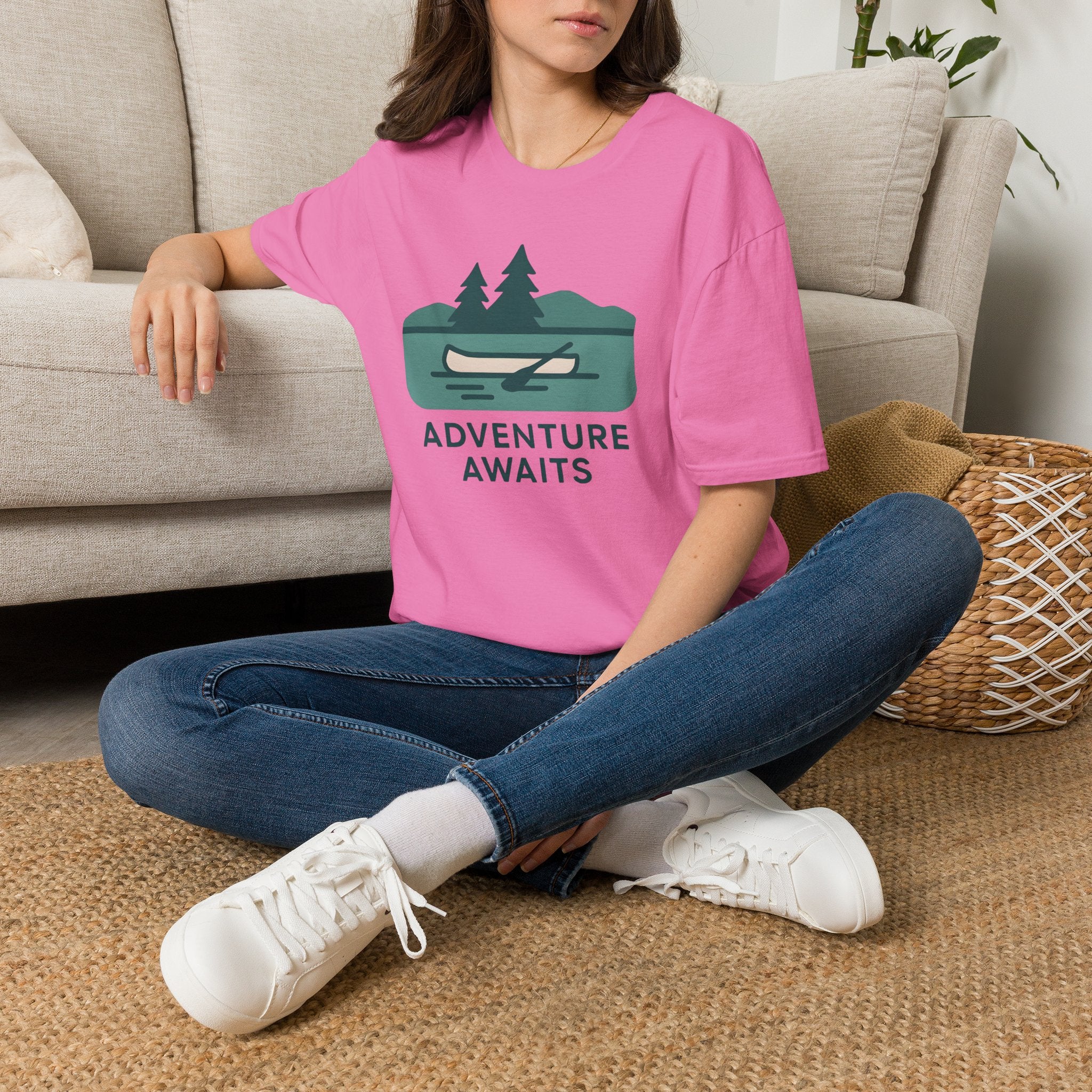 Adventure Awaits Canoe T-Shirt