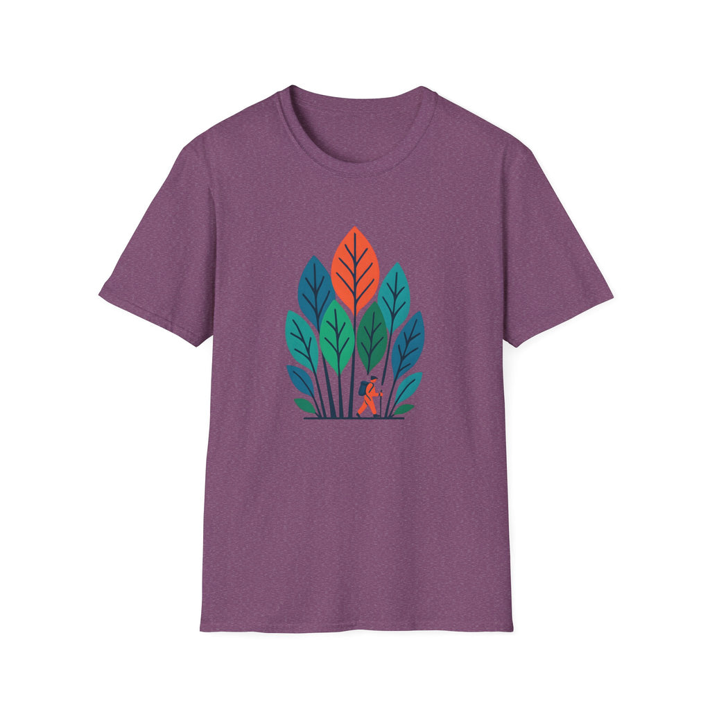 Minimalist Colorful Leaf Forest Graphic T-Shirt