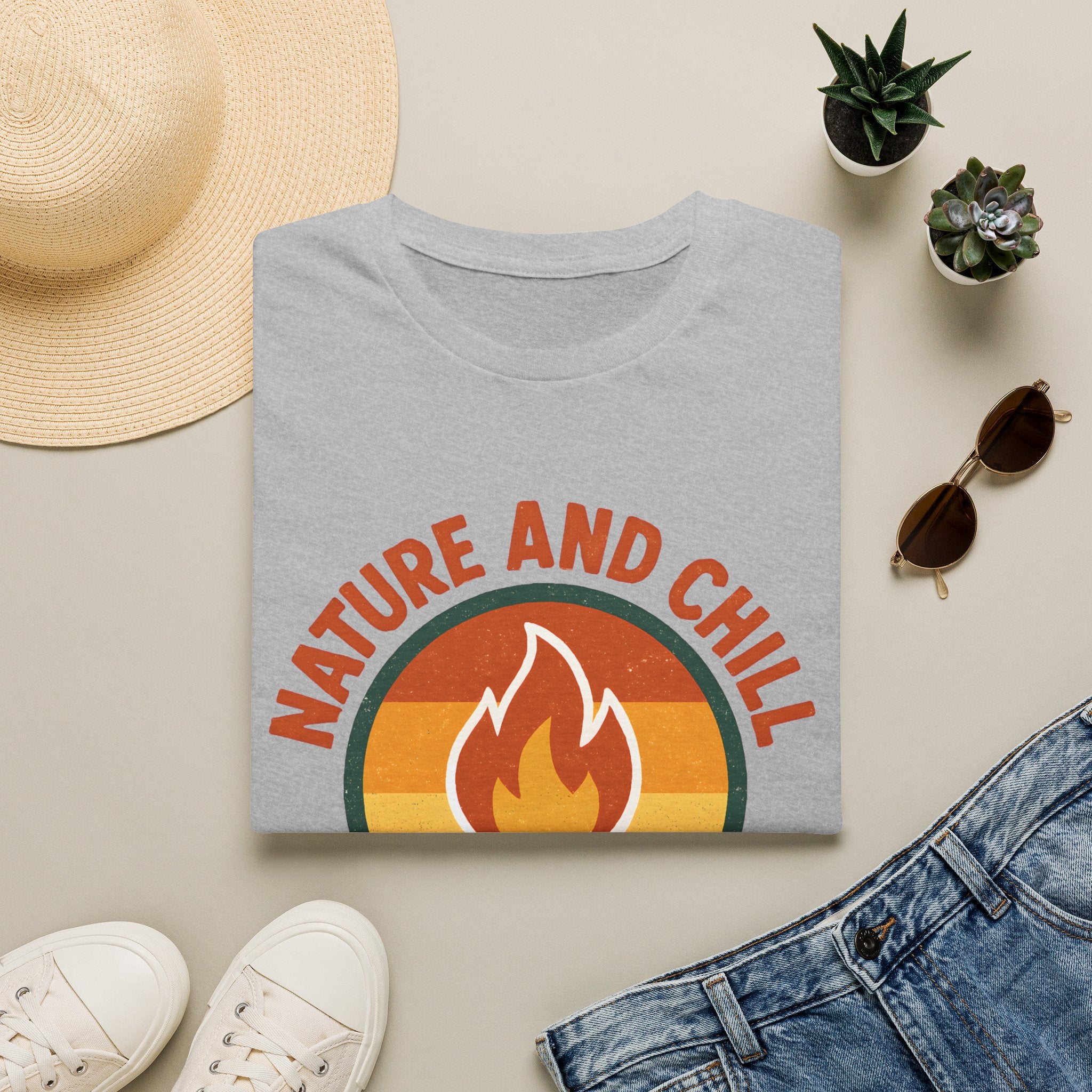 Nature and Chill Campfire T-Shirt