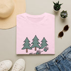 Into the Wild T-Shirt — Pine Trees & Paw Prints Outdoors Tee