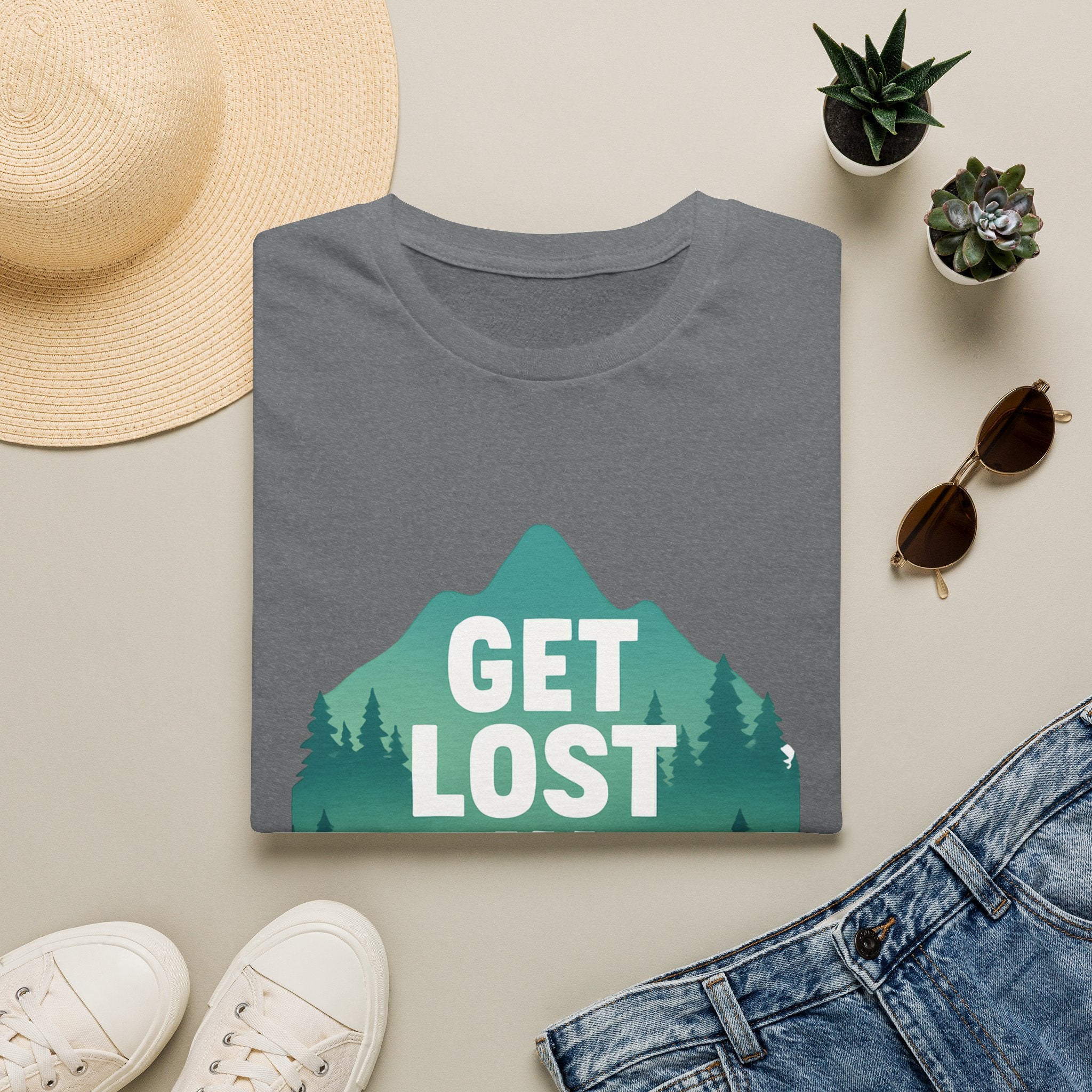 Get Lost in Nature T-Shirt — Outdoor Adventure Graphic Tee