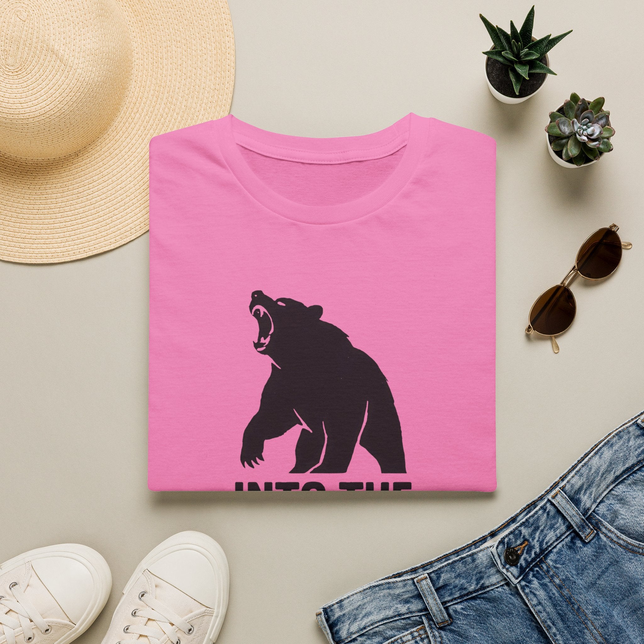 Into The Wild Bear T-Shirt — Outdoor Adventure Graphic Tee