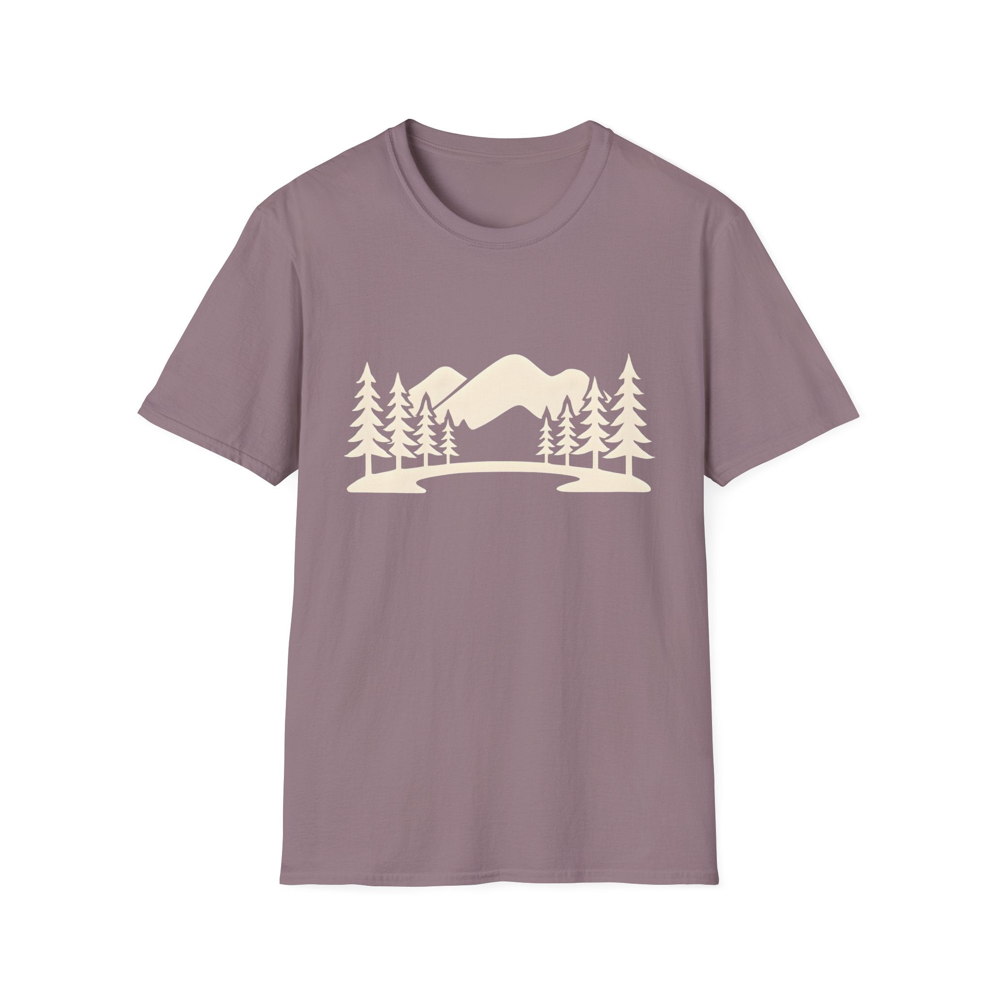 Mountain Pines T-Shirt — Minimal Scenic Forest Graphic