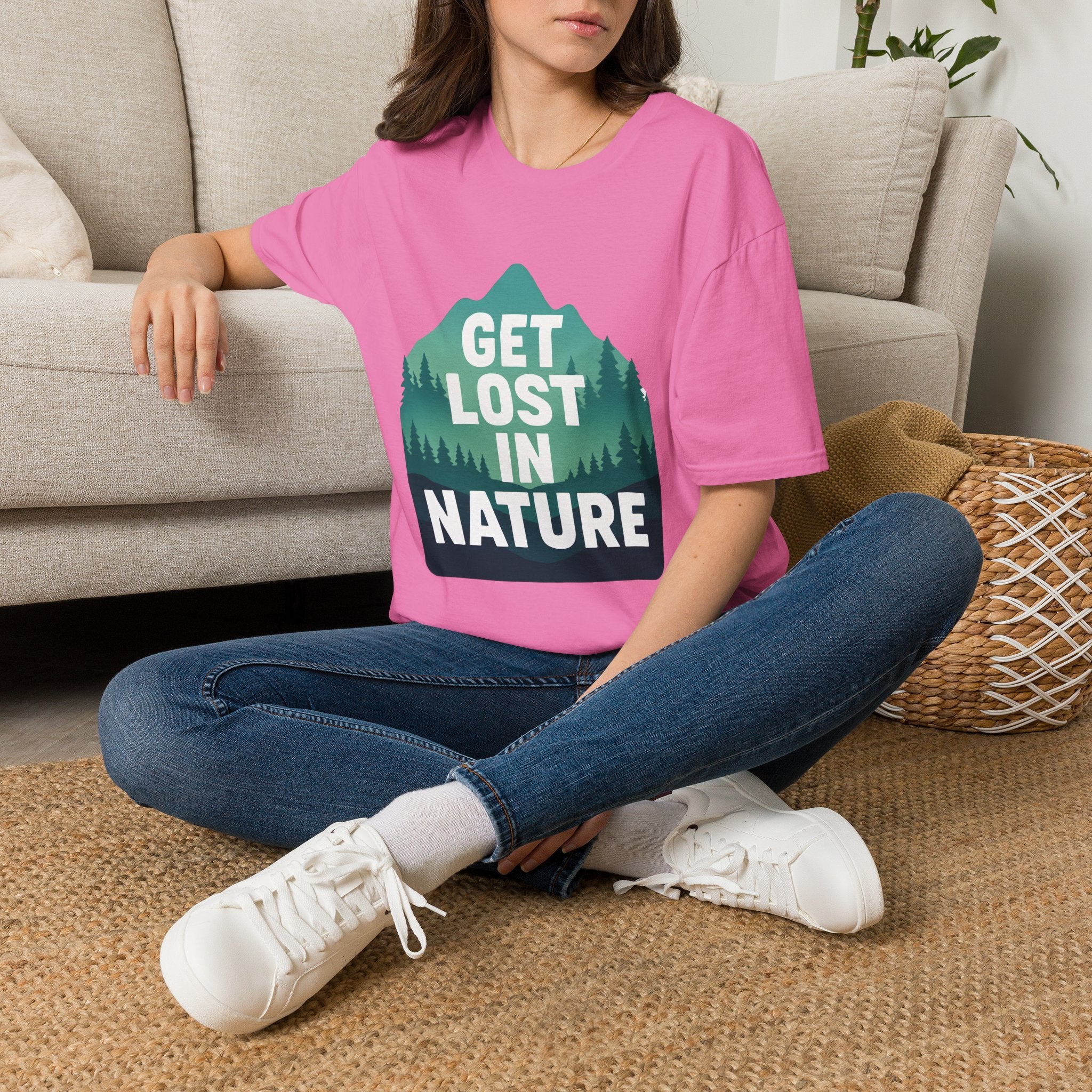 Get Lost in Nature T-Shirt — Outdoor Adventure Graphic Tee