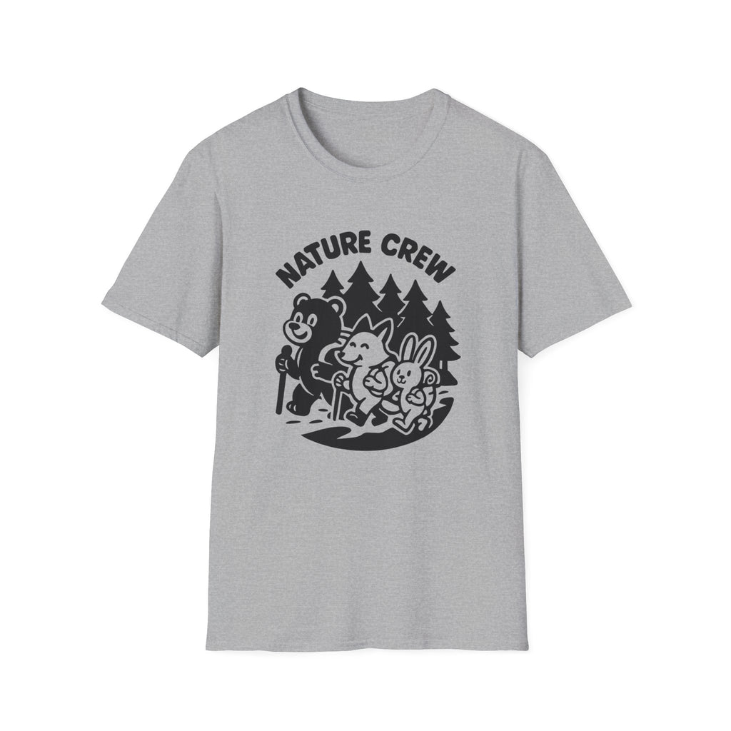 Nature Crew T‑Shirt — Cute Forest Animals Camping Tee