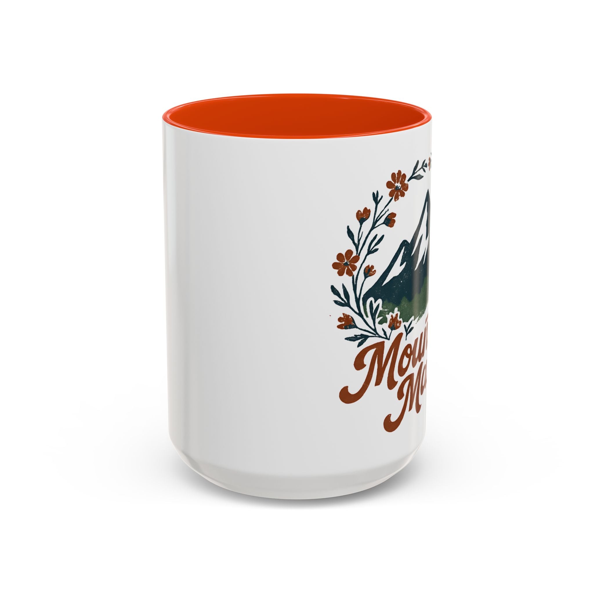 Mountain Mama Coffee Mug — 11oz & 15oz Floral Mountain Ceramic Mug