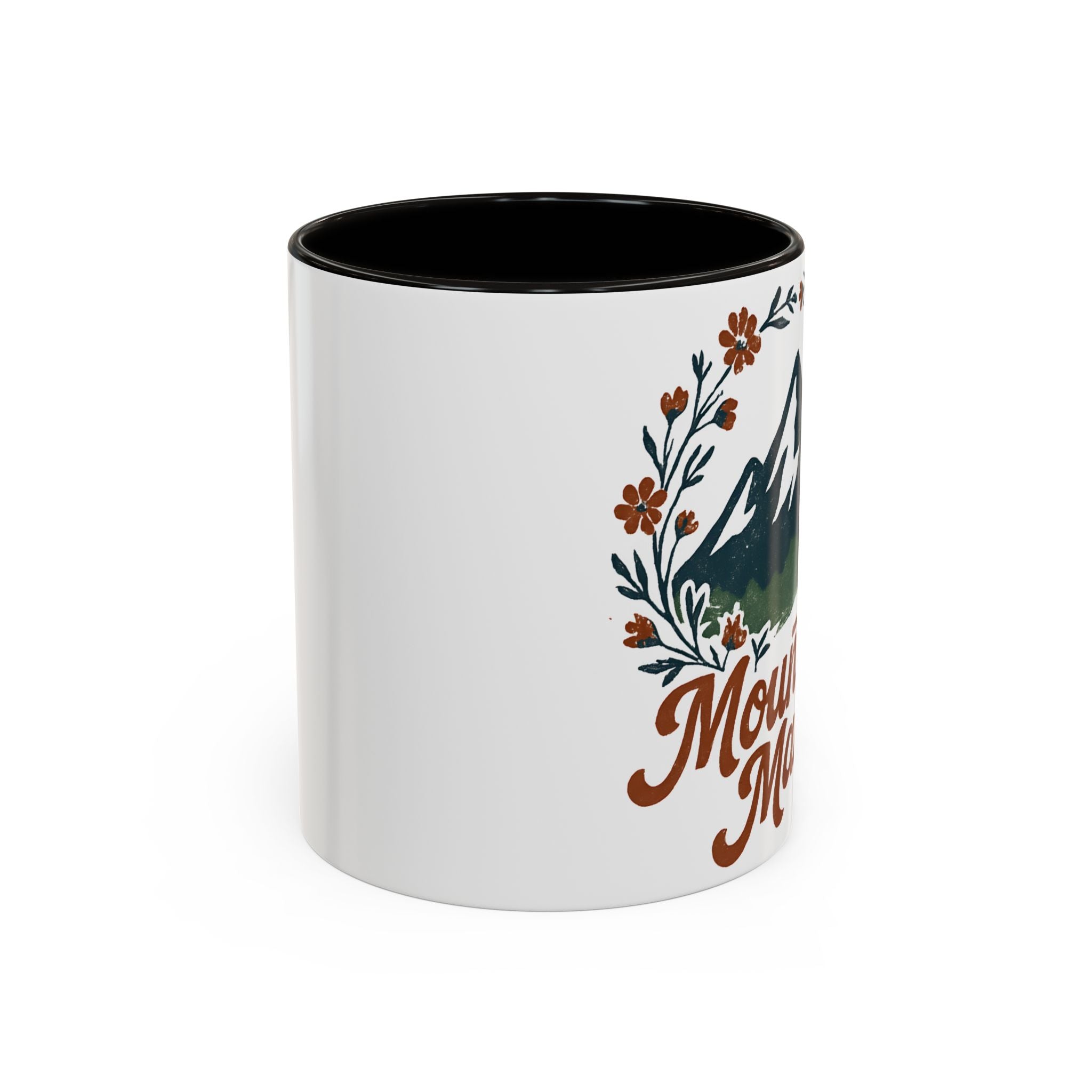 Mountain Mama Coffee Mug — 11oz & 15oz Floral Mountain Ceramic Mug