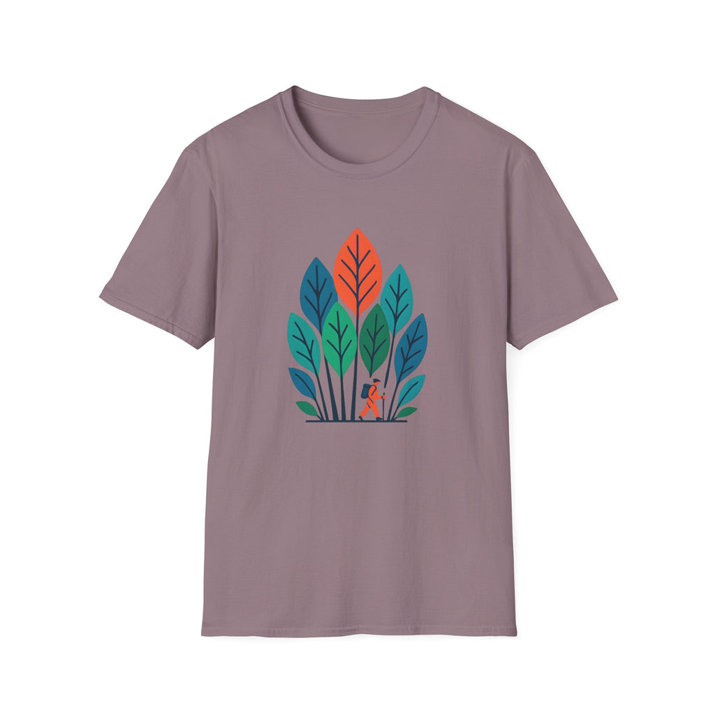 Minimalist Colorful Leaf Forest Graphic T-Shirt