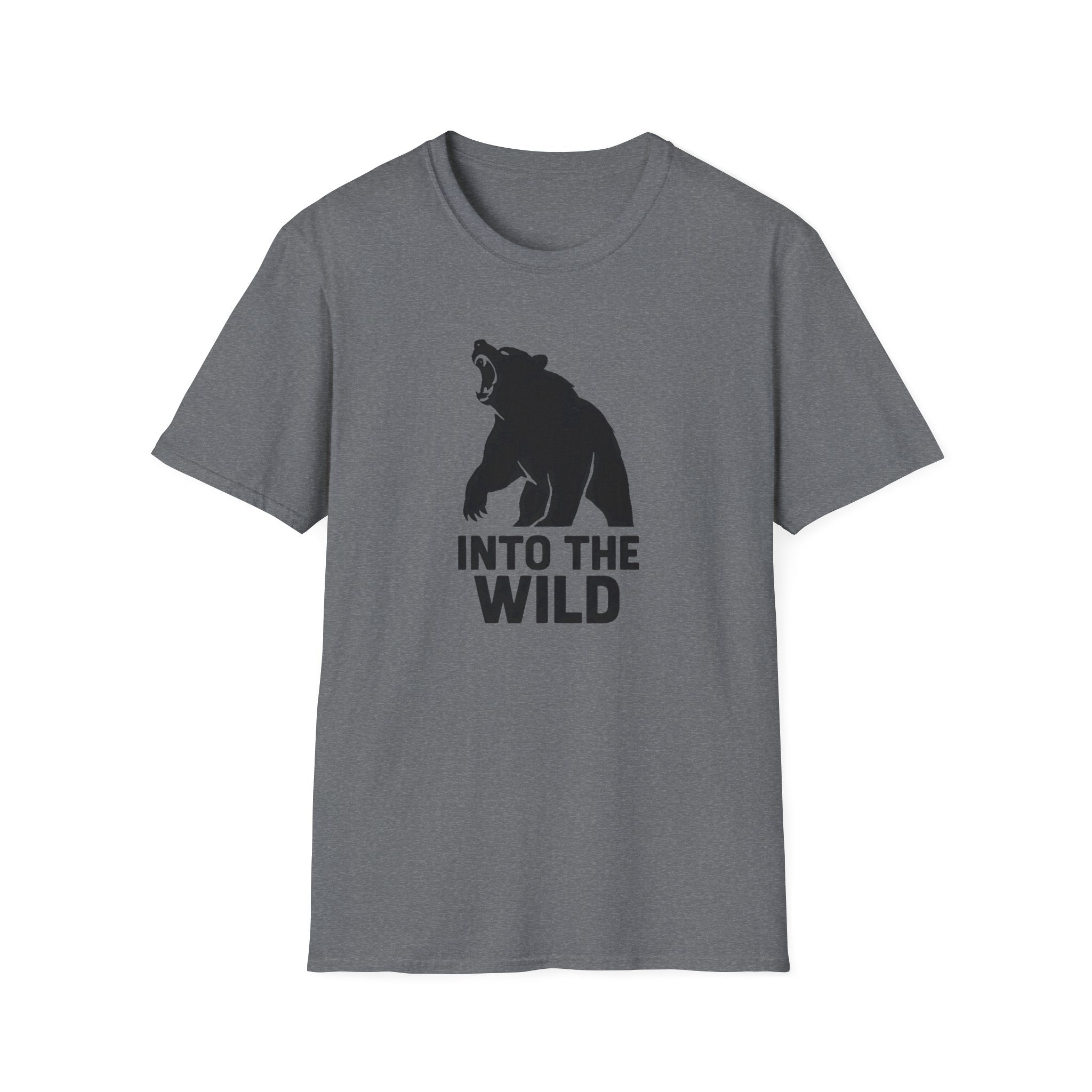 Into The Wild Bear T-Shirt — Outdoor Adventure Graphic Tee