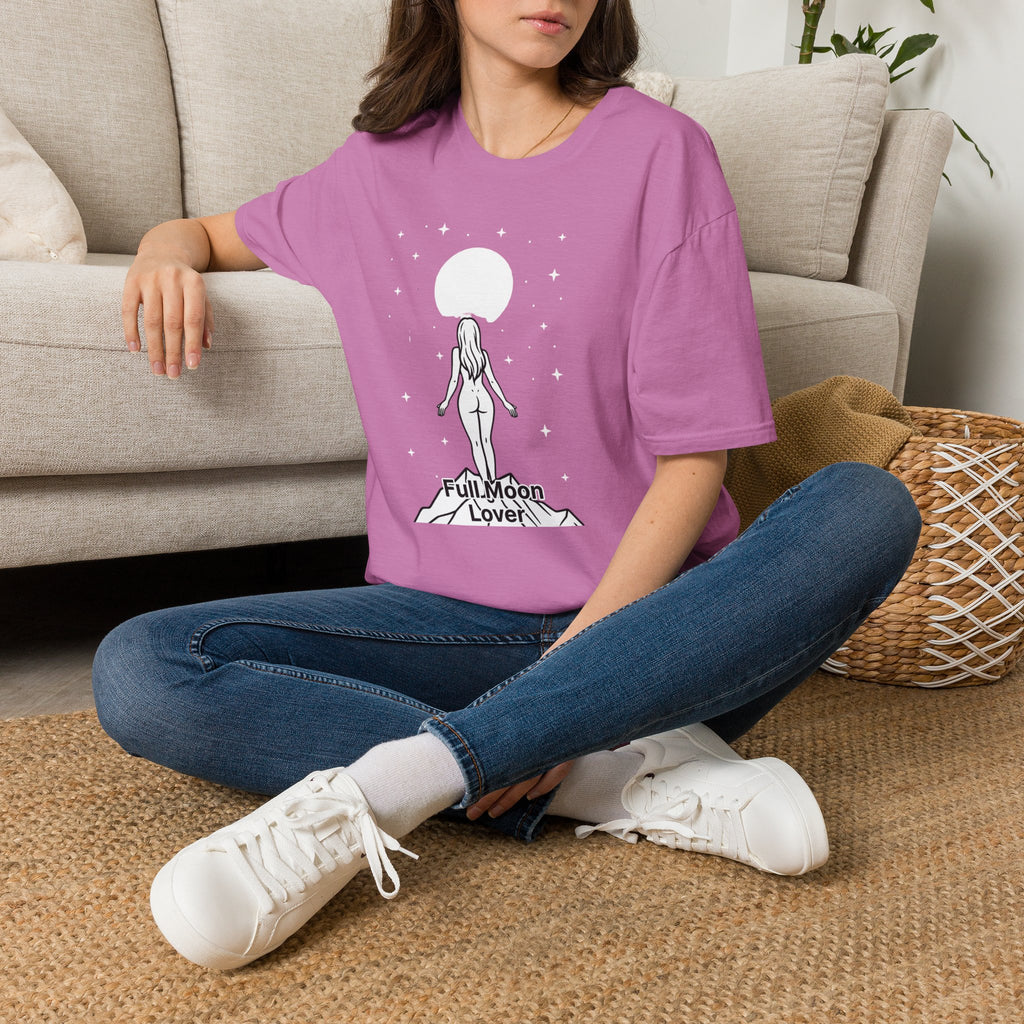 Moon Goddess T-Shirt — Celestial 'Moon Lover' Graphic Tee