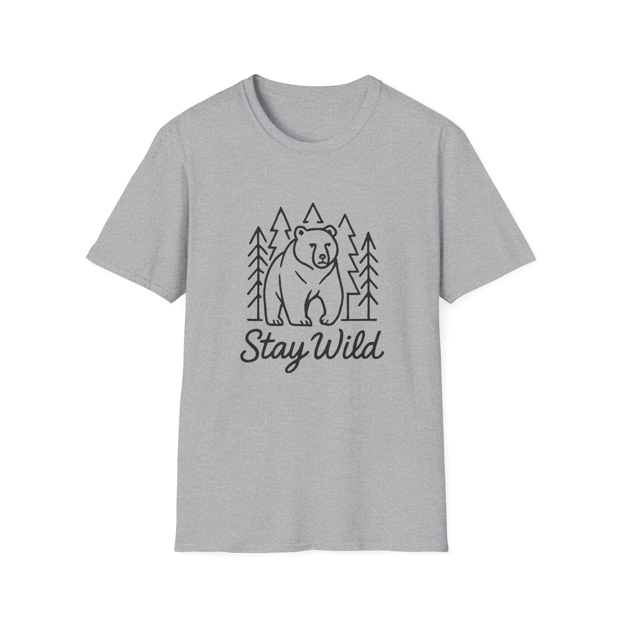 Bear Forest 'Stay Wild' T-Shirt — Adventure Outdoor Nature Tee