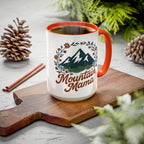 Mountain Mama Coffee Mug — 11oz & 15oz Floral Mountain Ceramic Mug