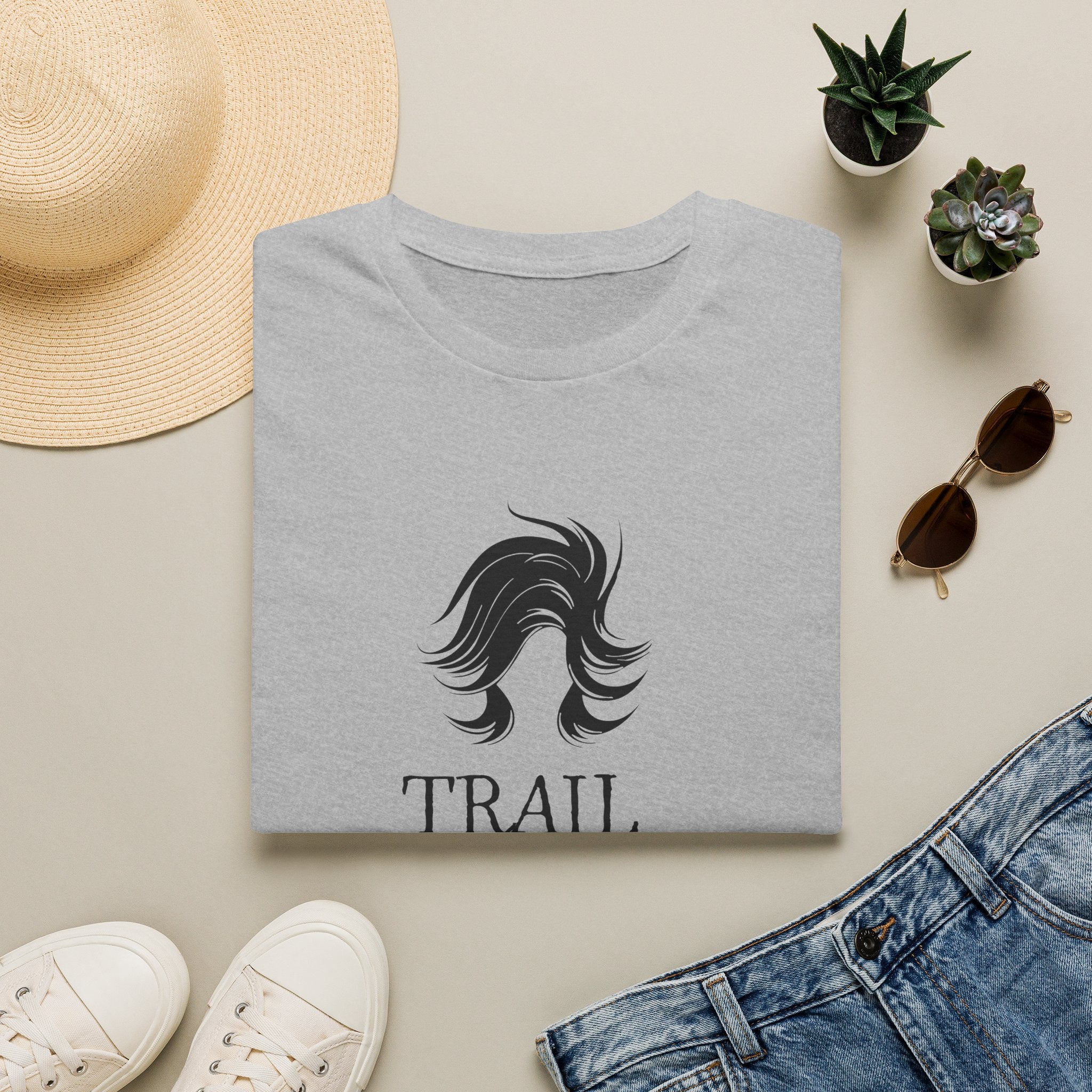 Trail Hair Don't Care T-Shirt — Casual Outdoor Hiking Tee