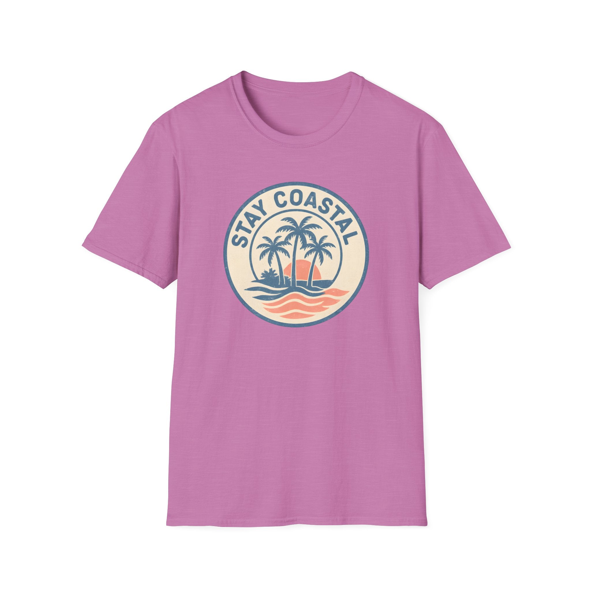 Stay Coastal T-Shirt — Vintage Palm Beach Sunset Tee