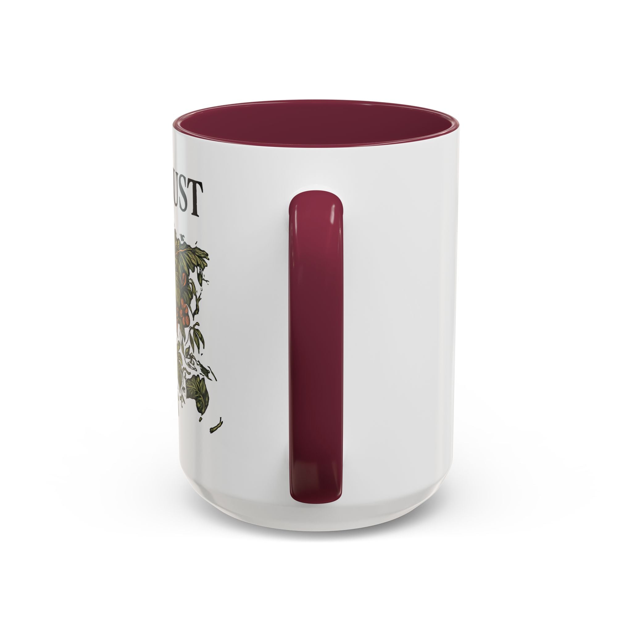 Wanderlust Floral Travel Mug — 11oz/15oz Ceramic Coffee Cup