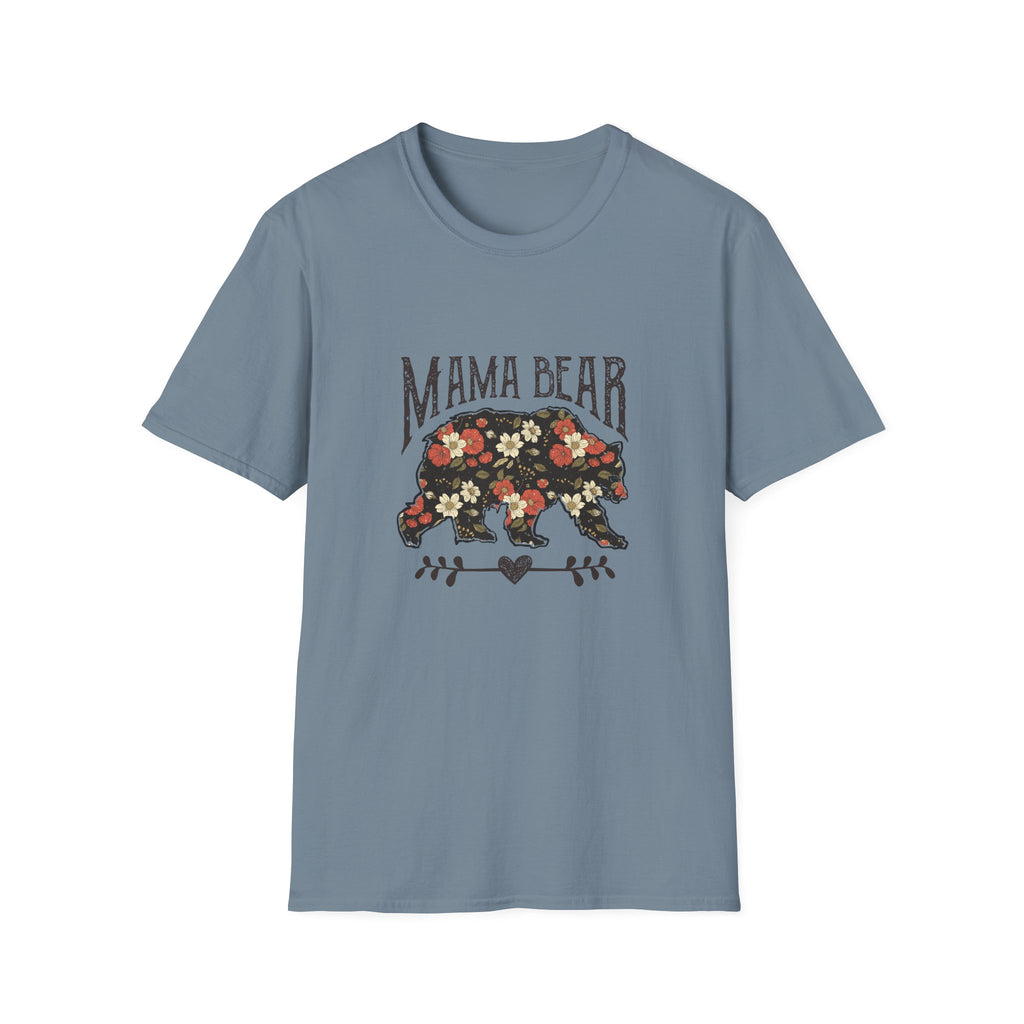 Mama Bear Floral T-Shirt — Vintage Floral Mom Tee