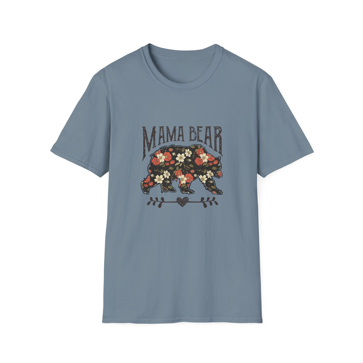 Mama Bear Floral T-Shirt — Vintage Floral Mom Tee