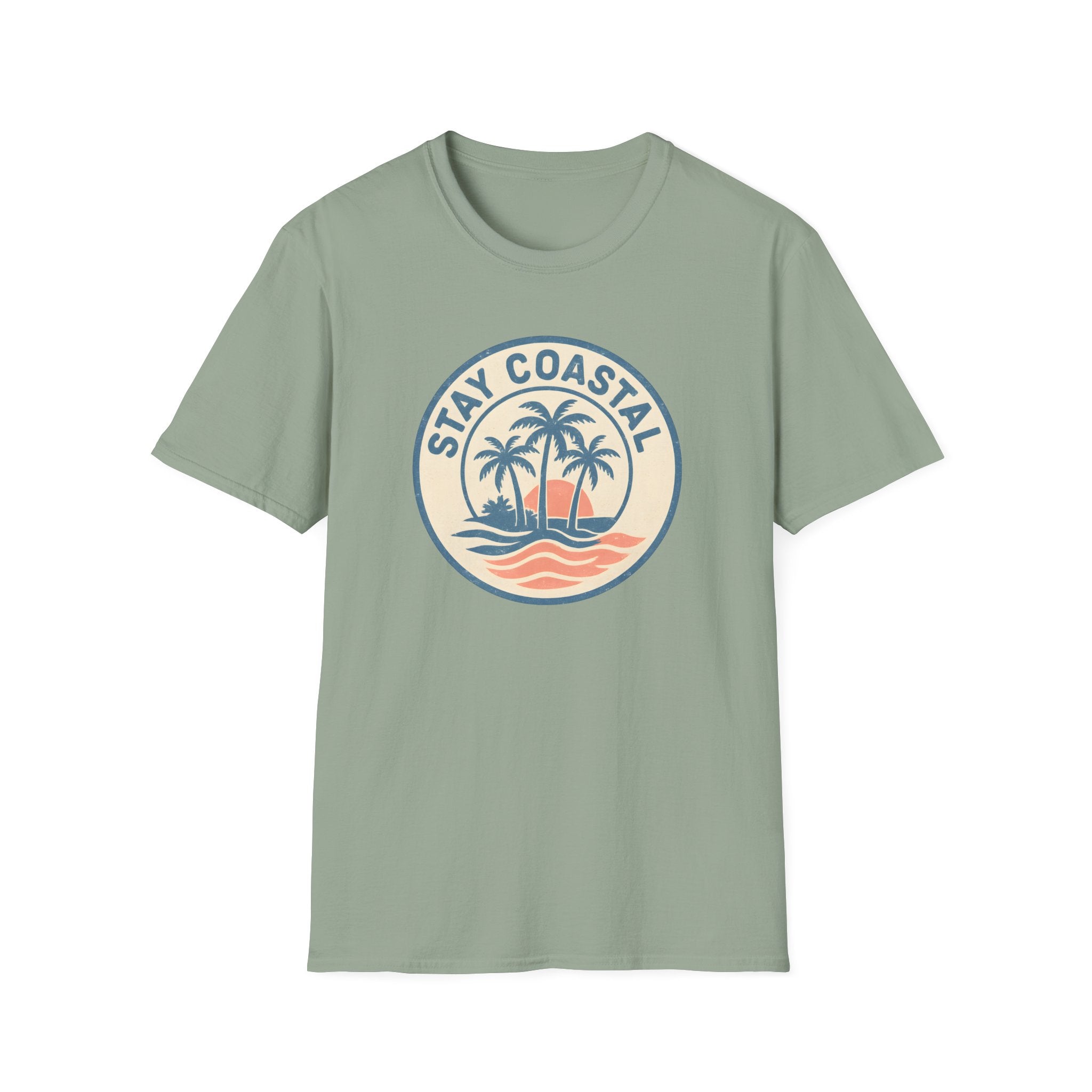 Stay Coastal T-Shirt — Vintage Palm Beach Sunset Tee