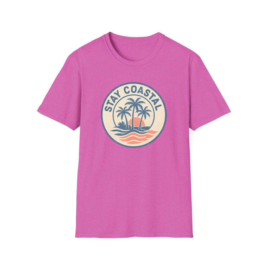 Stay Coastal T-Shirt — Vintage Palm Beach Sunset Tee